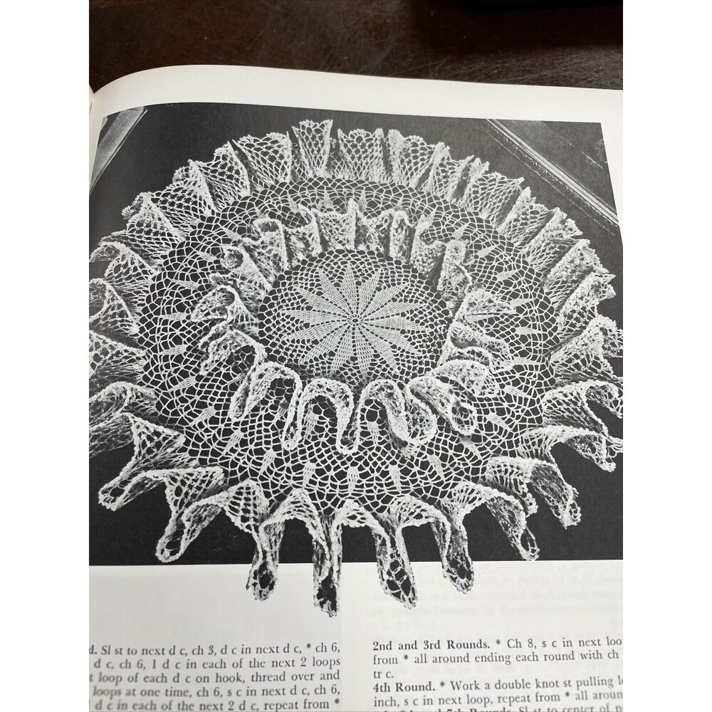 Vintage 1982 Crocheting Ruffles Doilies Patterns Dover Needlework Series - Picture 11 of 11